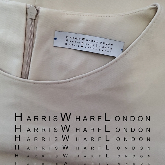 Harris Wharf London Minimalist Cream Shift Dress Size 44 IT Women's Size 8 - Picture 4 of 9